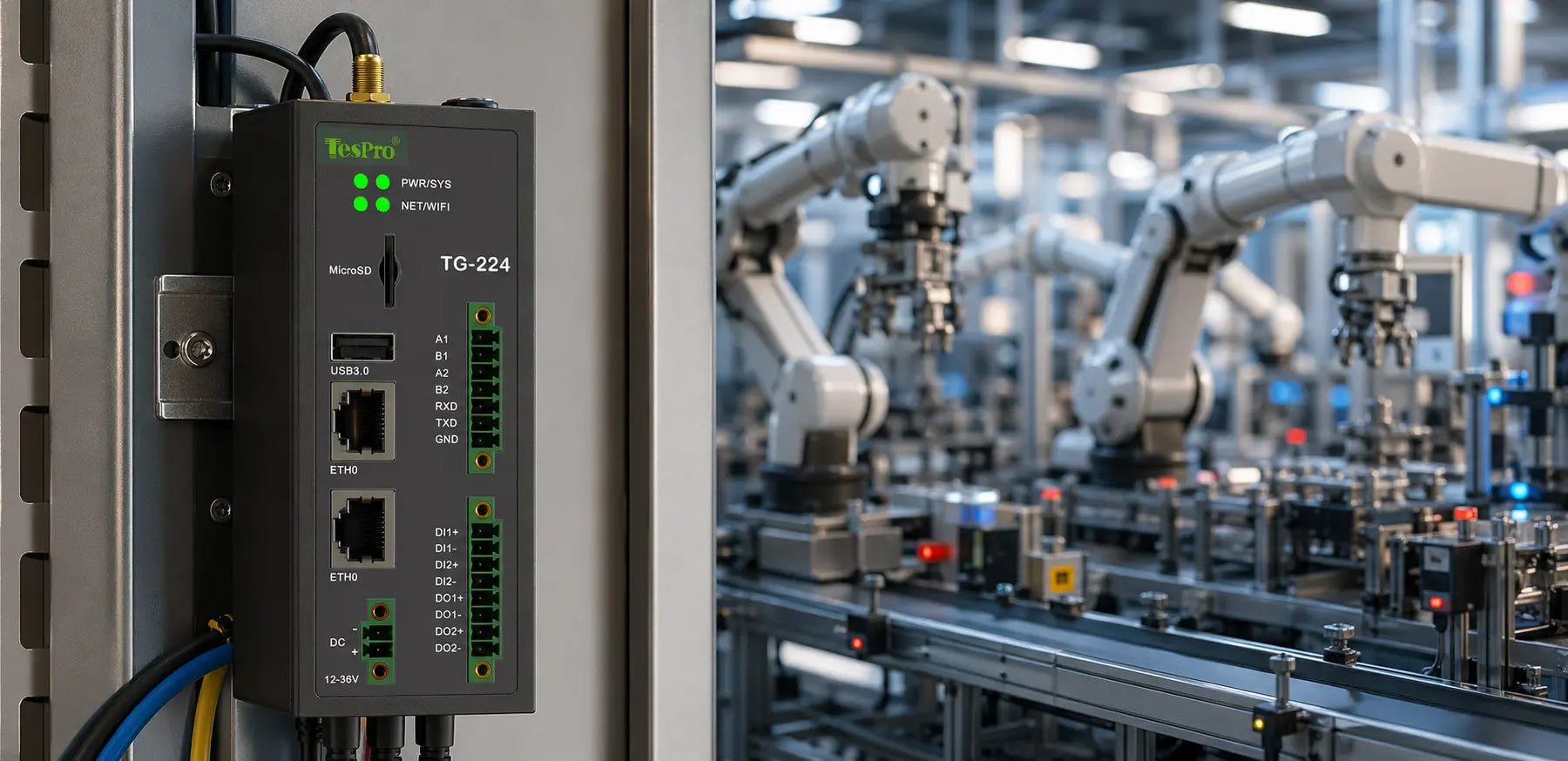 Tespro Industrial Gateway – High Compatibility & Cost-Effective for Smart Factory and Bulk IIoT Deployment