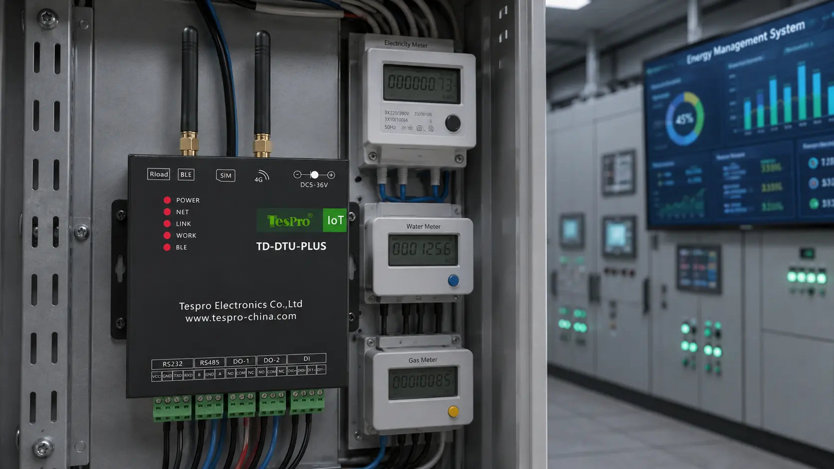 Tespro DTU for High-Speed Smart Factory Integration | Global IIoT Connectivity