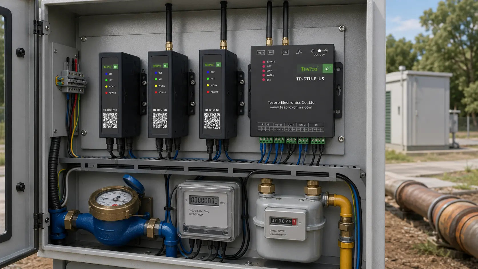 Tespro Low Power DTU – Battery-Powered Wireless Transmission for Off-Grid Sites