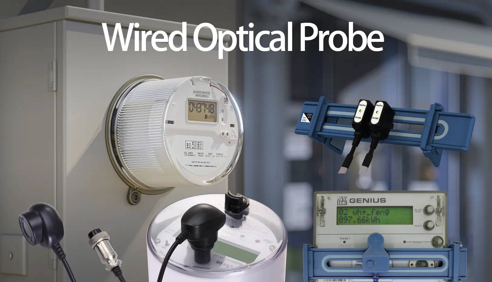 TesPro Wired Optical Probes — Stable Wired Connection for Accurate Meter Reading