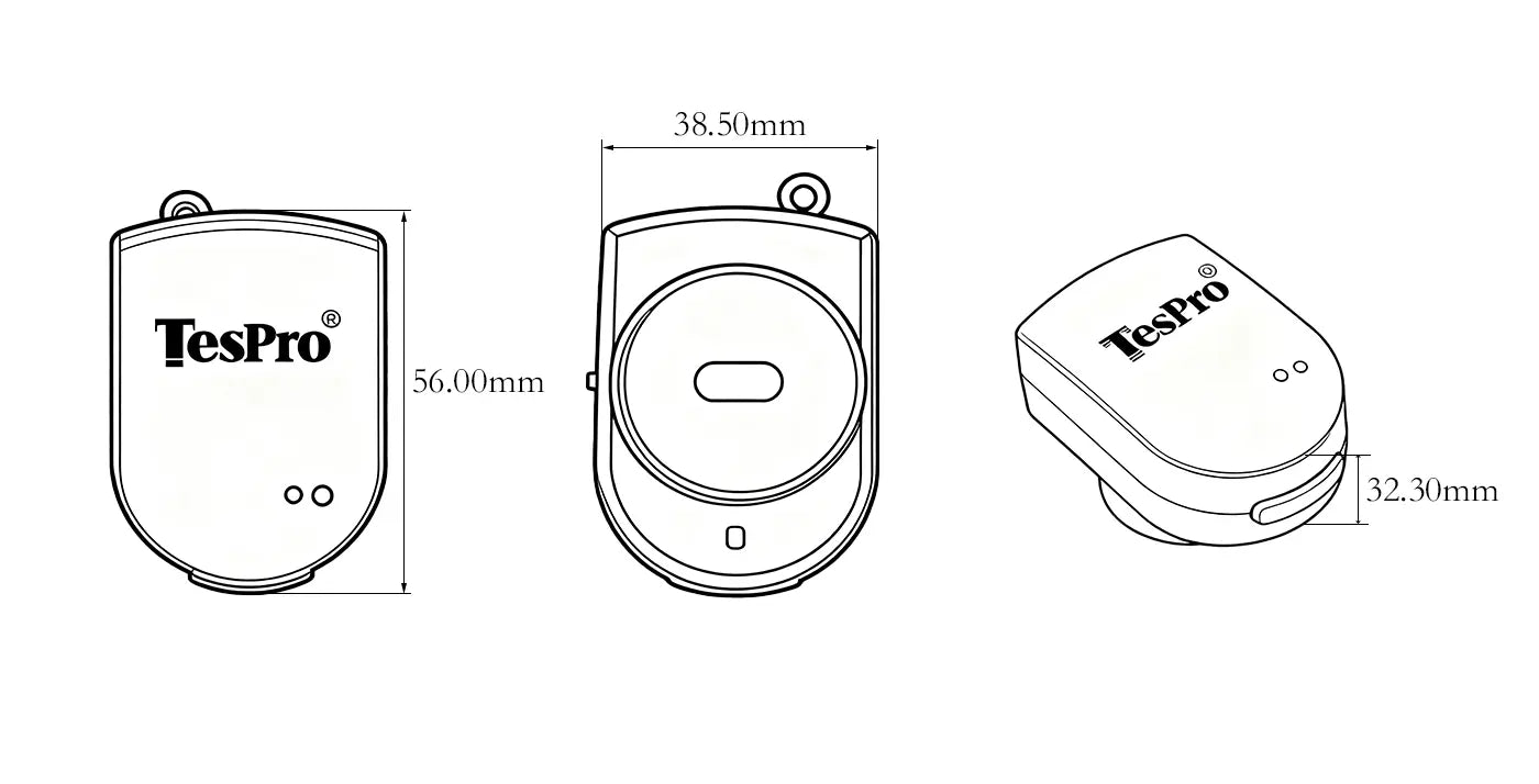 TP-BT Bluetooth Optical Probe dimensions